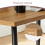 (Oak) 1.5M Wooden Dining Table 4-6 People Kitchen Tables 3