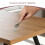 (Oak) 1.5M Wooden Dining Table 4-6 People Kitchen Tables 5
