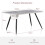 (White) 1.5M Wooden Dining Table 4-6 People Kitchen Tables 2
