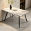 (White) 1.5M Wooden Dining Table 4-6 People Kitchen Tables 1