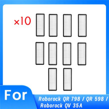 10 Stuks voor QV 35A / QR 598 / QR 798 Vervangende Onderdelen Wasbaar Filter Stofzuigeraccessoires