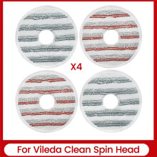 Microfiber Mop Pads Replacement for Vileda Clean Spin Mop Refills Washable Mop for Cleaning Floor,B