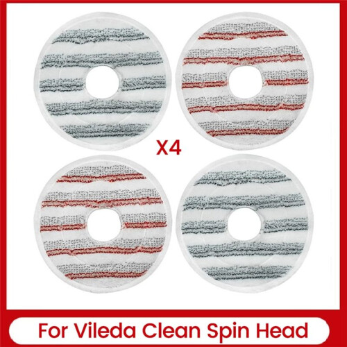 Microfiber Mop Pads Replacement for Vileda Clean Spin Mop  Refills Washable  Mop for Cleaning Floor,B