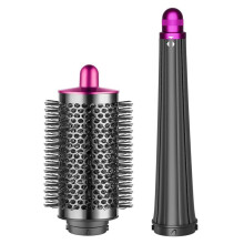 20MM-36MM Long Barrels Attachment and Small Round Brush Attachment for Airwrap, for Barrels Curl and Wave Curl,A