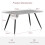(Grey) 1.5M Wooden Dining Table 4-6 People Kitchen Tables 2