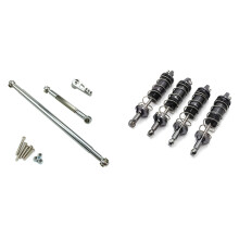 Oil Shock Absorbers Damper with Steering Pull Rod Servo Link Rod for MN86 MN86S MN86K MN86KS MN G500 1/12 RC Car