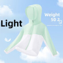 (Green,160)Children Upf50 Sunproof Hooded Outerwear With Mesh Ventilation For Kids Age 8 And Up