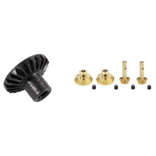 2Set Metal Front & Rear Axle Gear Shaft Driving Gear Set with Brass Front & Rear Axle Gear Drive Shaft Gears
