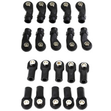 20Pcs Plastic M4 Rod End Link Linkage Balls Joint for 1/10 Axial SCx10 II 90046 TRx4,B & D