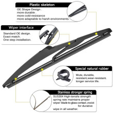 4X for Rav4 2013-2017 Rear Wiper Arm Blade Set 85242-42040 Factory Replacement Accessories Parts