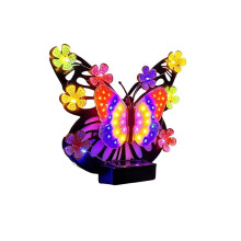 Luci Decorative da Parete A Forma di Farfalla Solari Impermeabili per Decorazione Esterna di Patii, Giardini, Verande C