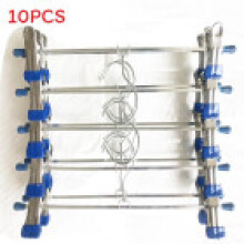 (Blue)Waterproof Plastic Pants Hanger Insert With Nonslip Grip For Storage Closet