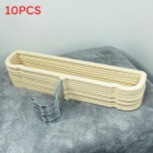 (Beige)Space Efficient Velvet Pant Racks With Nonslip Surface For Home Use Closet