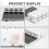 3.5 Inch LCD Programmable Macro Keyboard 8-Key Hot-Swappable RGB Backlight USB Secondary Display Transparent 2