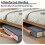 4pcs Under Bed Storage Containers - Organizers for Clothes, Blankets & Shoes with Handles 5