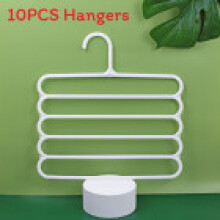 (White)Modern Plastic 5layer Clothing And Accessories Organizer For Closet Storage