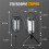 2PCS Solar Flameless Lantern Light with Base 4 Modes Adjustment Flickering Auto /Off USB-C Solar Charging 8