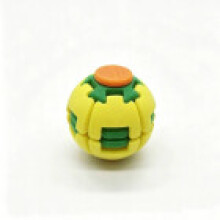(Yellow)Stress Management Toy With Rotating Pressing Actions For Work And Study Travel