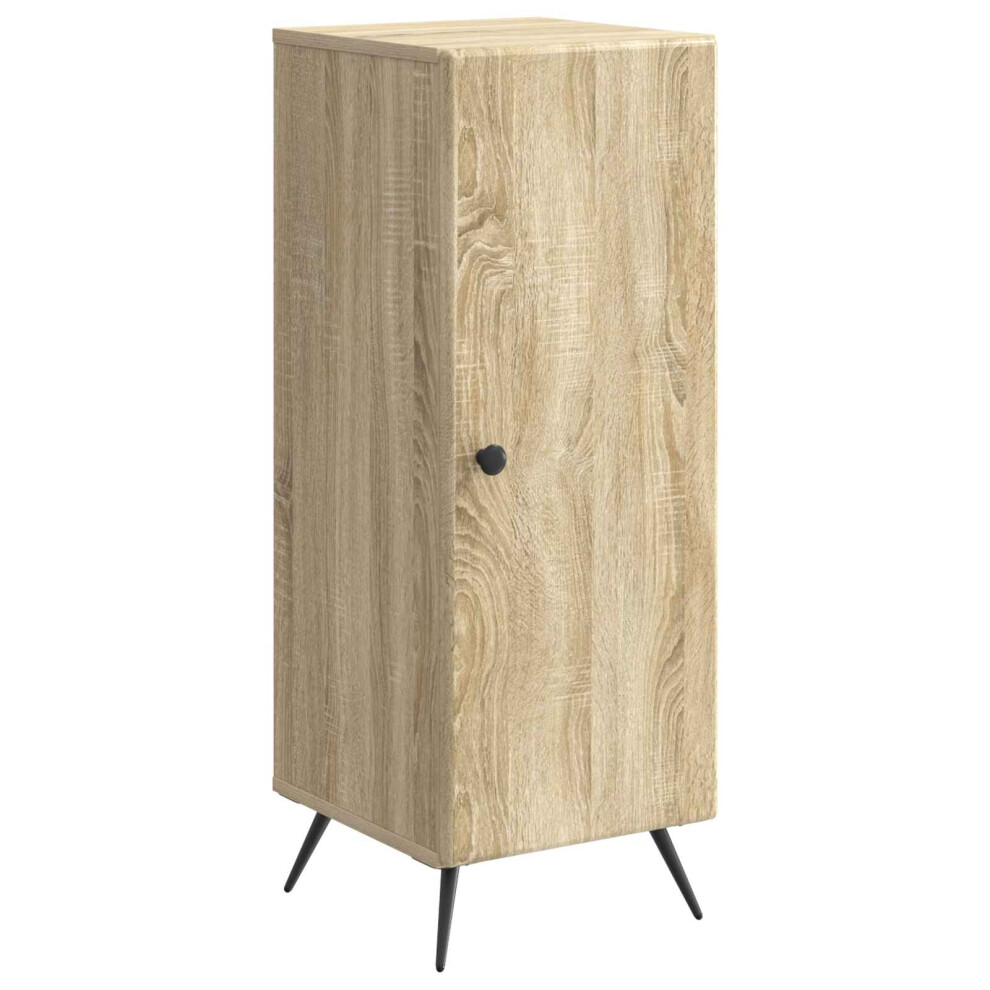 Vidaxl Sideboard Sonoma Oak 33 X 34.5 X 90 Cm Engineered Wood