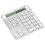 Ergonomic  Dual Mode Wireless Numeric Keyboard with Display Calculator 2in1 Wireless Number Keypad White 2
