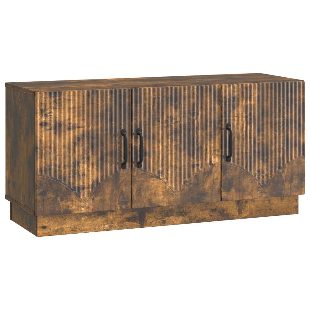 Vidaxl Tv Cabinet Smoked Oak 99 X 34.5 X 47 Cm Engineered Wood