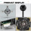 Arcade Joystick Controller Joystick Joystick with Circuit Board 5P Pin Without Light Joystick Game Console Handle I 2