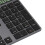 Ergonomic  Dual Mode Wireless Numeric Keyboard with Display Calculator 2in1 Wireless Number Keypad Grey 6