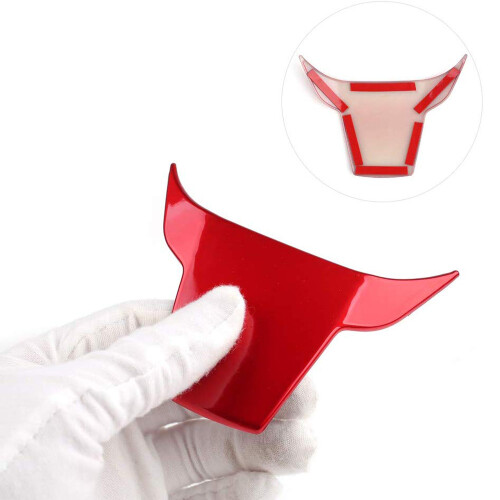 Car Steering Wheel Cover Interior Trim Panel for 10Th Gen   2020 2019 2018 2017 2016 - Red 2