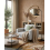 Beliani Armchair SAVALEN Fabric Light Grey 2