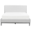 Beliani Bed Fabric CORIO 140 x 200 cm (EU Double) Light Grey 5