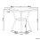 Beliani Bistro Table CASPRI 80 cm 80 cm PE Rattan Blue/ White 3