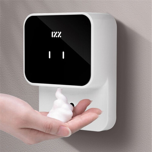 Liquid Soap Dispenser Rechargeable Wall-Mounted Automatic Foam Dispenser Automatic Sensor Soap Dispenser for Bathroom 1