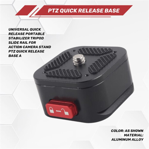 Universal Quick Release Portable Stabilizer Tripod Slide Rail for  Action Camera Stand PTZ Quick Release Base A 1