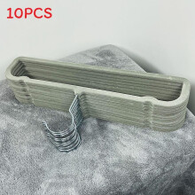 (Gray)Space Efficient Velvet Pant Racks With Nonslip Surface For Home Use Closet