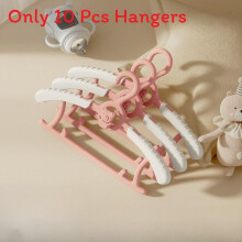 (Pink)Infant Baby Clothes Hangers Pp Material Adjustable Non Slip For And Use Toddler