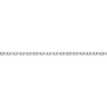 (20) Jewelco London Unisex Solid 950 Platinum Diamond Cut Concertina Trace 0.9mm Gauge Pendant Chain Necklace - PCN002A