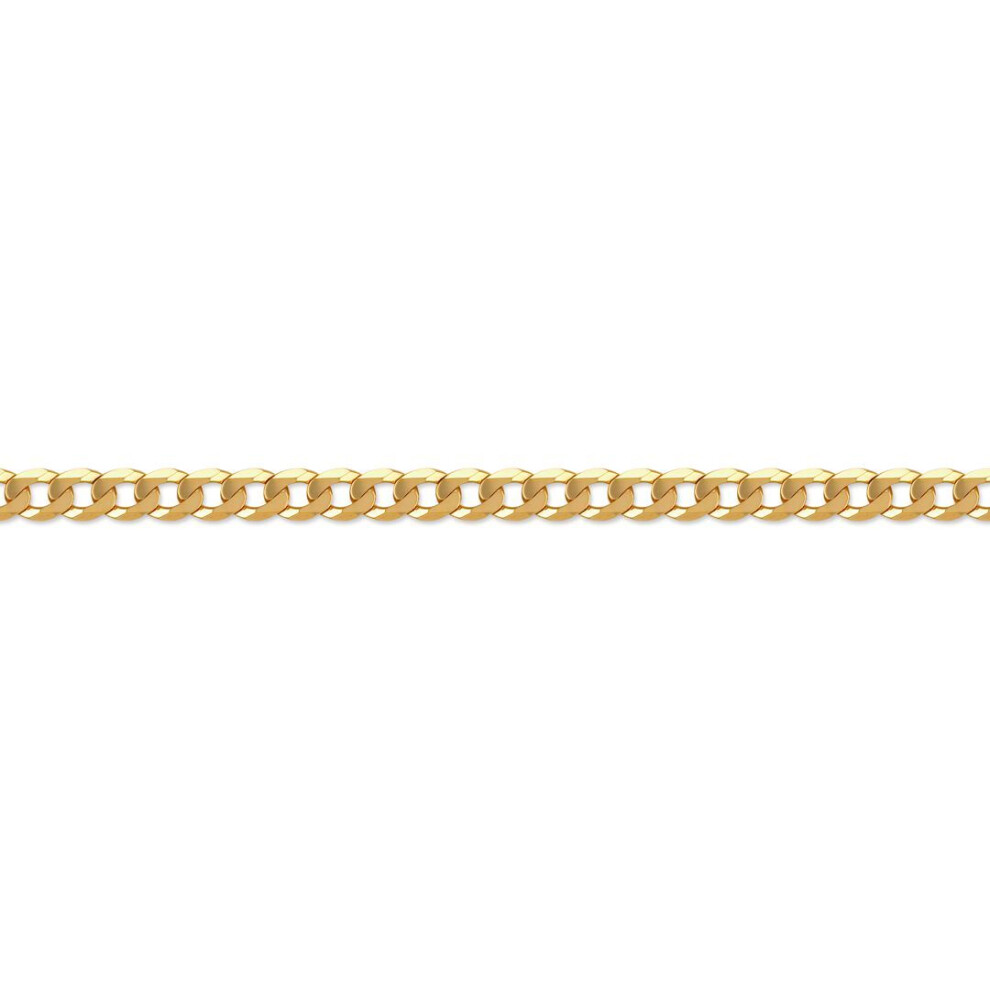 Jewelco London (24) 14Ct Gold Plated Sterling Silver Curb Link Pendant Chain Necklace 1.6Mm - Acn016b