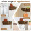 Mail Organizer for Wall Mount Mail Organizer for Wall Mount Key Holder with Shelf Includes Letter Holder and Hooks 6