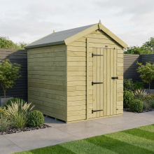 4 x 6 Apex Shed Tanalised (Single Door, No Windows)