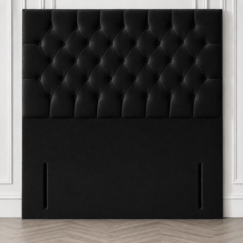 (Teal Plush, King 5ft) Plush 54" Chesterfield Headboard for Divan Bed 1