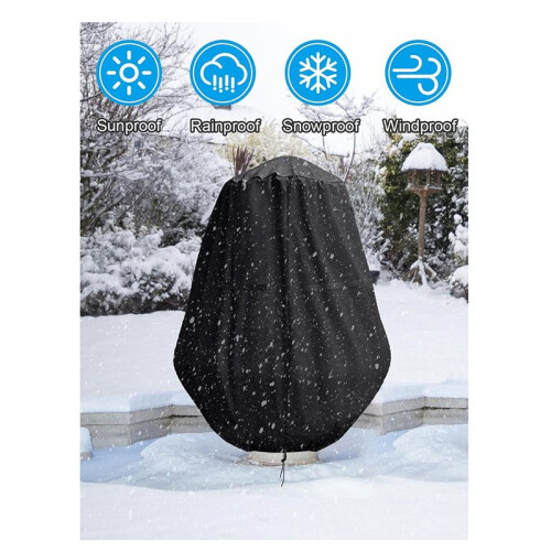 Capa Protetora para Fonte de Jardim de 40 Polegadas de Diâmetro Por 50 Polegadas de Altura - Capa Protetora Resistente Às Intempéries com Zíper e 2