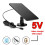 4W 5V Solar Cells Charger USB Charging Portable Solar Panels for Security Camera/Small Home Light System 6