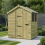4 x 6 Apex Shed Tanalised (Single Door, With Windows) 1