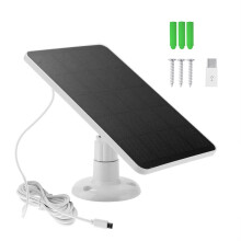 4W 5V Solar Cells Charger USB Charging Portable Solar Panels for Security Camera/Small Home Light System