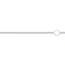 Jewelco London Unisex Solid 9ct White Gold Diamond Cut Curb 1mm Adjustable Pendant Chain Necklace 16-18inch 40-45cm - JCN006J-EX