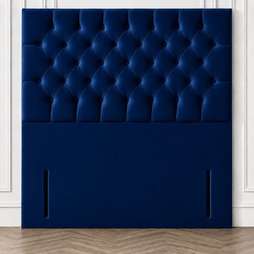 (Teal Plush, King 5ft) Plush 54" Chesterfield Headboard for Divan Bed 2