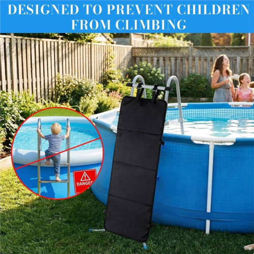 Pool Ladder Protector Cover Bunk Bed Ladder Cover for Bunk Bed Above Ground Pool Climbing Falling Guard Protector 2