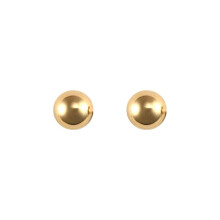 Jewelco London Ladies 9ct Yellow Gold Ball Bead Stud Earrings, 8mm - JES306
