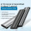 M.2 SSD Enclosure NVMe Protocol M.2 to USB3.2 Gen2 Type-C 10Gbps SSD Case M.2 Solid State Mobile Hard Disk Box Silver 3