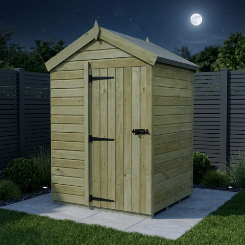 5 x 4 Apex Shed Tanalised (Single Door, No Windows) 2
